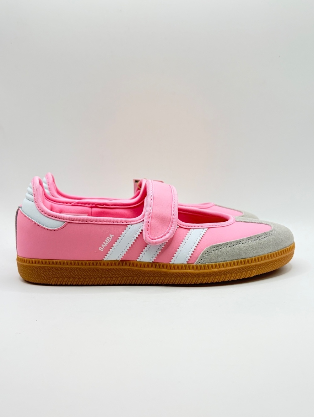 Adidas Samba Jane J Pink and White Shoes Size 6Y/7 womens
